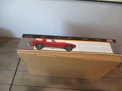 MONOGRAM 1:12 SCALE 3 IN 1 CORVETTE 427 COUPE PLASTIC MODEL KIT OPEN COMPLETE