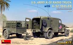 1/35 MiniArt #35418 US Army K51 Radio Truck W/Trailer & Full Interior