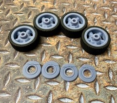 Resin 21/20 Inch: “Foose Four 42” Model car Wheels/Tires 1/24 scale