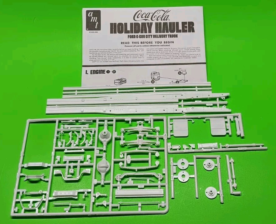 Frame Ford C-600 1/25 AMT Chassis Axle Rear End COE City Delivery Box Truck