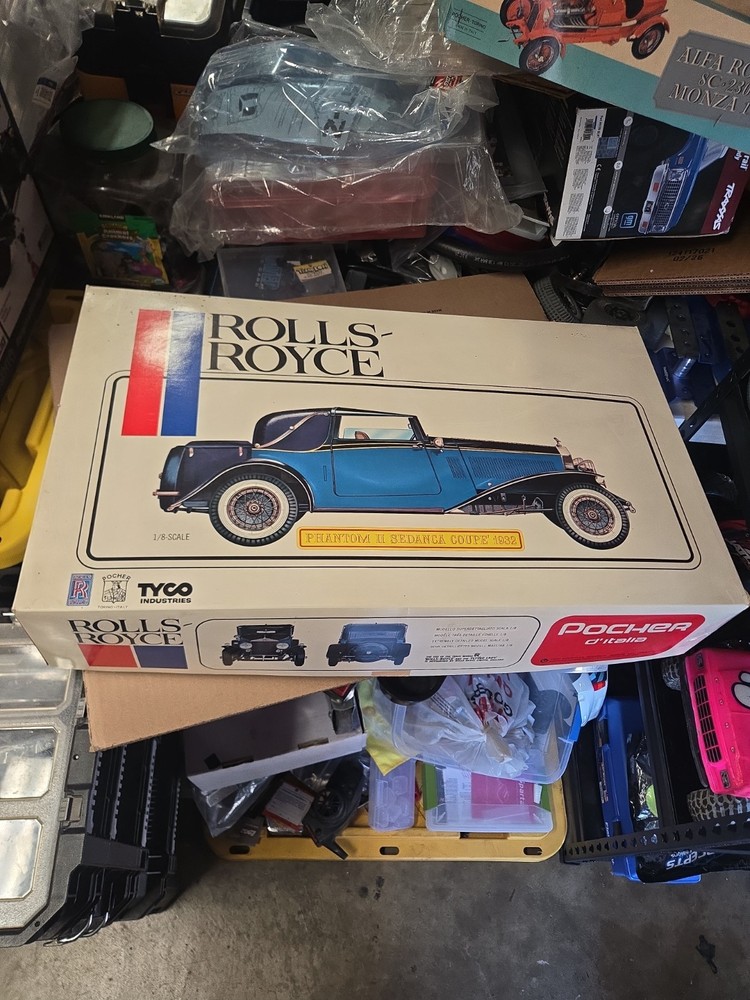 Tyco Pocher Rolls Royce Phantom II SEDANCA COUPE 1932 1:8 Scale Model Kit