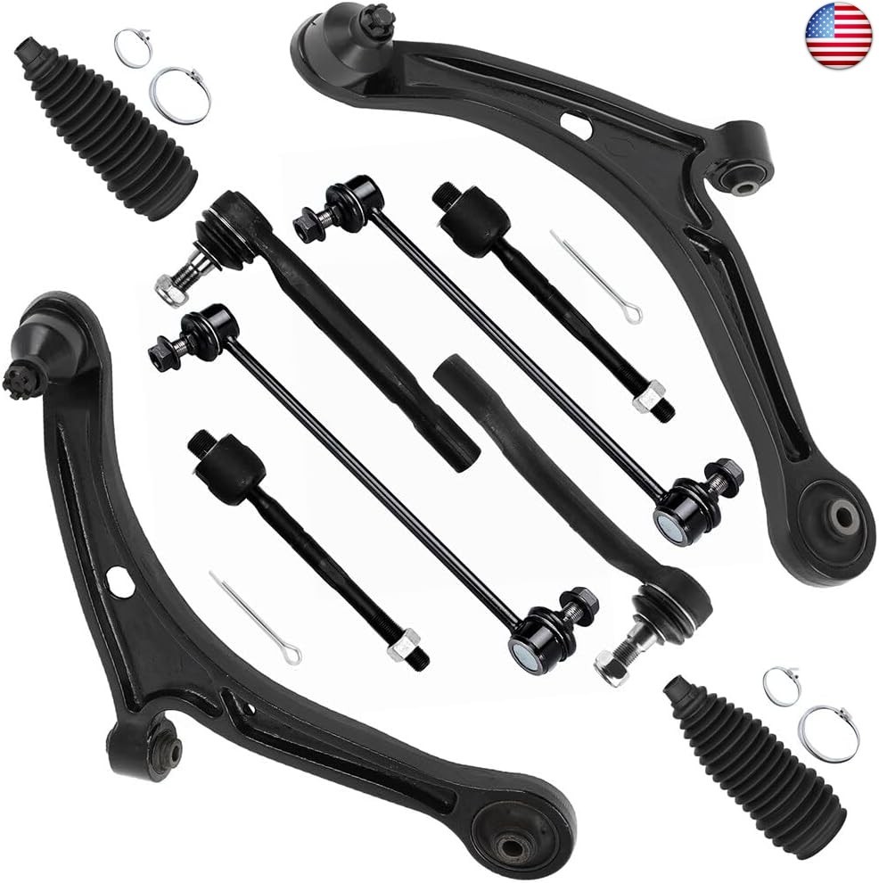SCITOO 10pcs Front Suspension Kit Lower Control Arm And Ball Joint Outer Inner