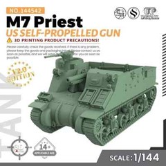 MRY-SFW SS144542 1/144 Military Model Kit US M7 Priest Self-Propelled Gun