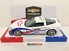 New 2007 Corvette C6 Z06 Daytona 500 Pace Car Promo Model Arctic White MODELMAX