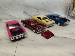 Model Junkyard/parts Plastic , Nice Custom Race Car Lot Of 4 dodge,mopar,