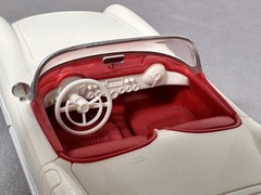1/24 Scale 1953 Chevrolet CORVETTE Super Nice Model Car 1/25 C1 White/Red *NICE*