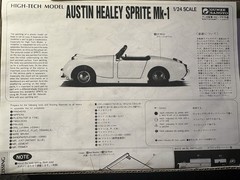 Gunze Sangyo 1/24 Austin Healy Sprite Mk-1 High-Tech Model Kit Prod 1985 NEW VTG