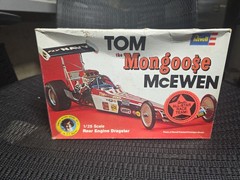 Revell TOM the Mongoose McEWEN 1/25 Rear End Dragster Rare’H-1463 Open Box