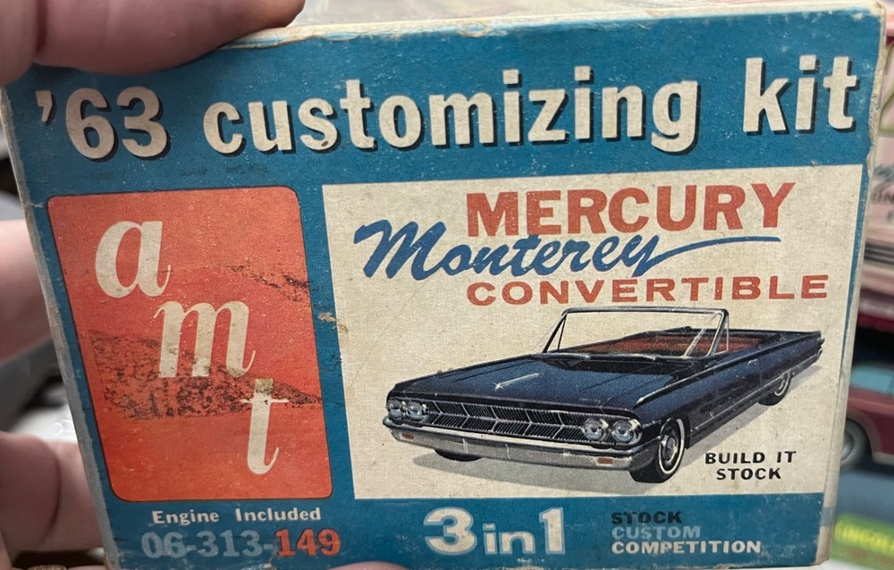 AMT 313 1963 Mercury Monterey Convertible Annual Vintage Car Model KIT 1/25 McM
