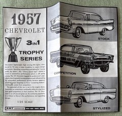 AMT 1957 Chevy 2-Dr 3-in-1 Hardtop T-757-200 ~ Assembly Instructions Only