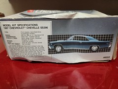 VINTAGE MODEL KIT -AMT 1990 # 6052 1967 CHEVELLE SS 396 OPEN. SEALED PARTS