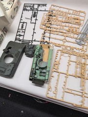Lot(2) M2 Bradley Tank Kits (Started/Read) Academy Kit 13237 & Tamiya 35132