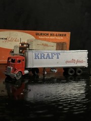 Ulrich Hi-Liner Metal Truck & Trailer Kit Unassembled Red Silver