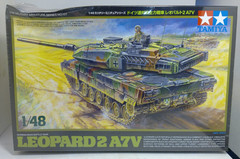 Tamiya 32607 German Leopard 2 A7V Battle Tank 1/48 Scale Model Kit – BOX DAMAGE