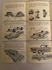 Vintage Annual AMT 1960 Lincoln Continental Ht Model Kit Instructions Sheet Only