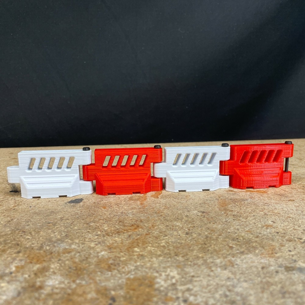 1/24-1/25 Scale Plastic Crash Barriers for RC Racing/Drifting or Diorama (4/set)