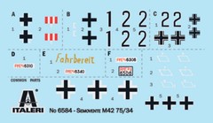 Italeri 1/35 6584 WWII Italian Semovente M42 da 75/34 Self-Propelled Gun
