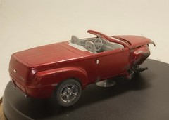 Built 1/25 scale Chevy SSR as a wreck for a diorama