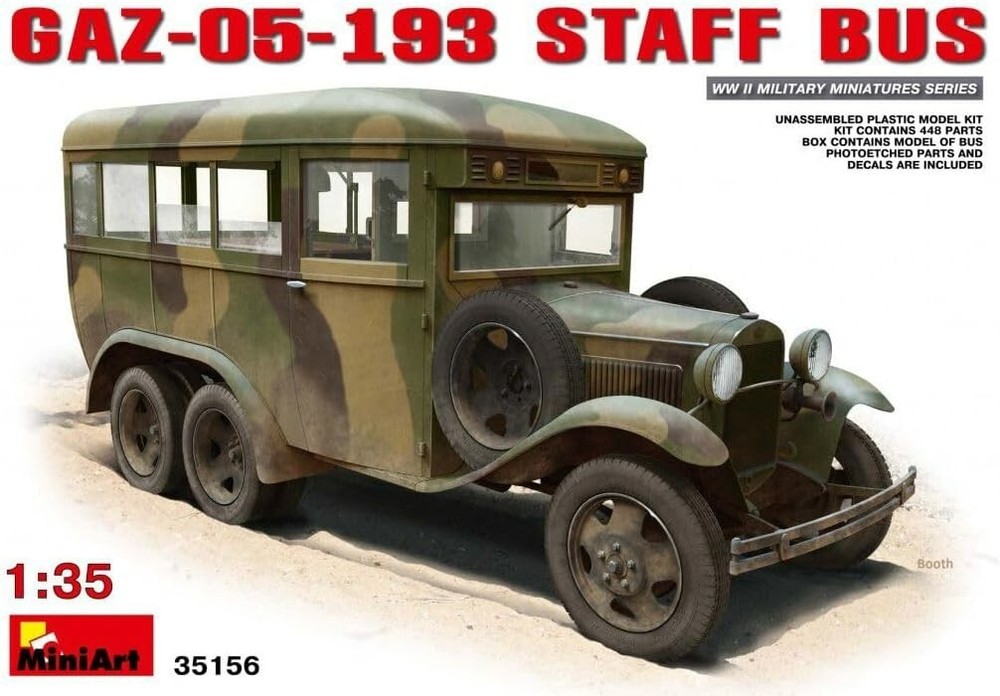 MiniArt 35156 GAZ-05-193 Staff Bus 1:35 New Free Shipping