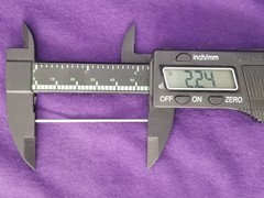 1960 Chevy Nomad Station Wagon REAR METAL AXLE from AMT 1:25 Model Kit (2.24″)