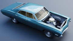 3d Printed 1/25 1968 Chevrolet Impala 4 Door Model Kit