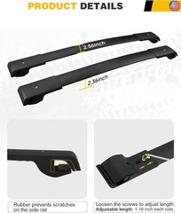 Cross Bar Roof Rack Fit for Ford Bronco Sport ON Road 2021-2023 Base &