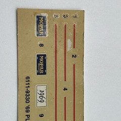 AMT 6111 1969 ’69 Plymouth GTX Hardtop Plastic Model Kit – Decal Sheet Only