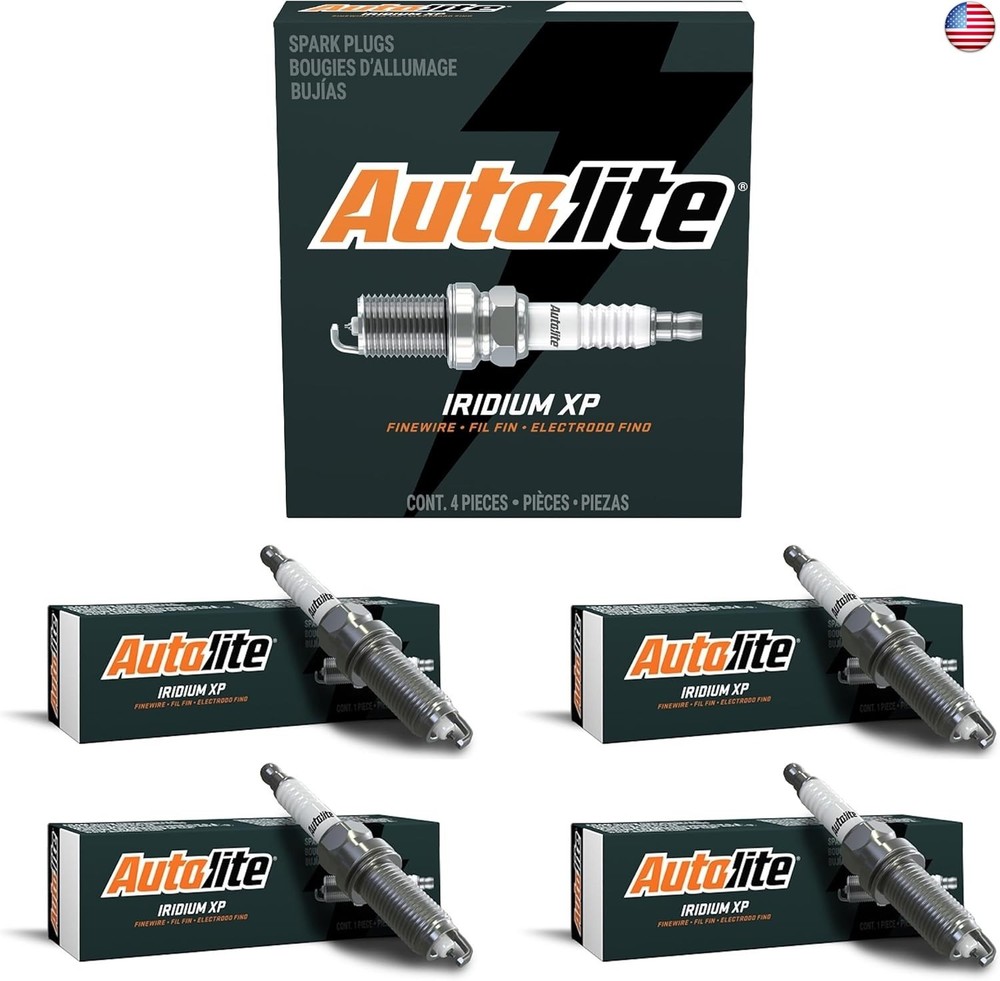Autolite Iridium XP Automotive Replacement Spark Plugs, XP5682 (4 Pack)
