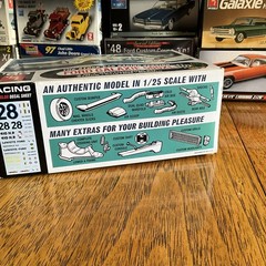 AMT ’65 Ford Galaxie 500XL 3-in-1 Kit Stock Car INCOMPLETE Missing Decals