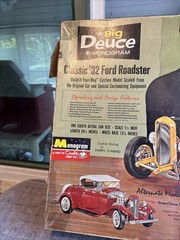 Vintage Monogram Big Deuce Classic ‘32 Ford Roadster Model Kit BOX ONLY
