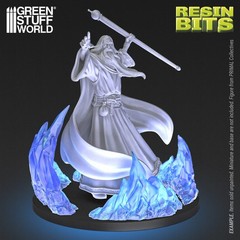 Ice Waves 1:48-1:35 – Resin, miniature, magical spell, ice