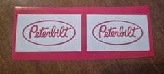 PETERBILT TAMIYA 1/14 SCALE MUD FLAP VINYL DIE CUT DECALS 1:14