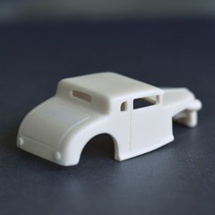 Jimmy Flintstone 1933 Plymouth slot car H:O scale resin body JFSL49