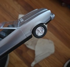 1975 Ford Mustang II Dealer Showroom Advertising Promo model 1/25 Silver NOS