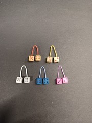SET OF 5 PAIRS.1/24 1/25 Scale Hanging Dice Sets For Model Cars And Trucks