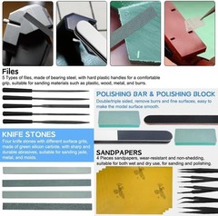 Comprehensive 85 PCS Model Tool Kit – Perfect for Crafting Cars and Planes=
