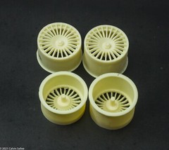 24 spoke resin wheel set for 1/24 Tamiya Mercedes CLK-GTR for early 1998 cars