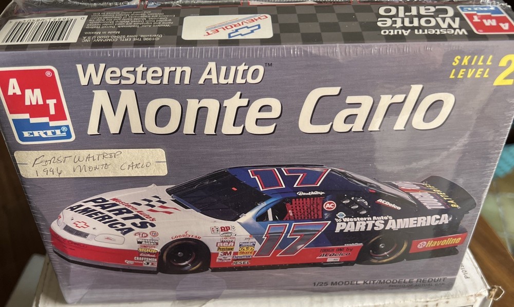 1996 1/25 AMT/Ertl D Waltrip #17 Western Auto Chevy Monte Carlo #8163 Sealed kit