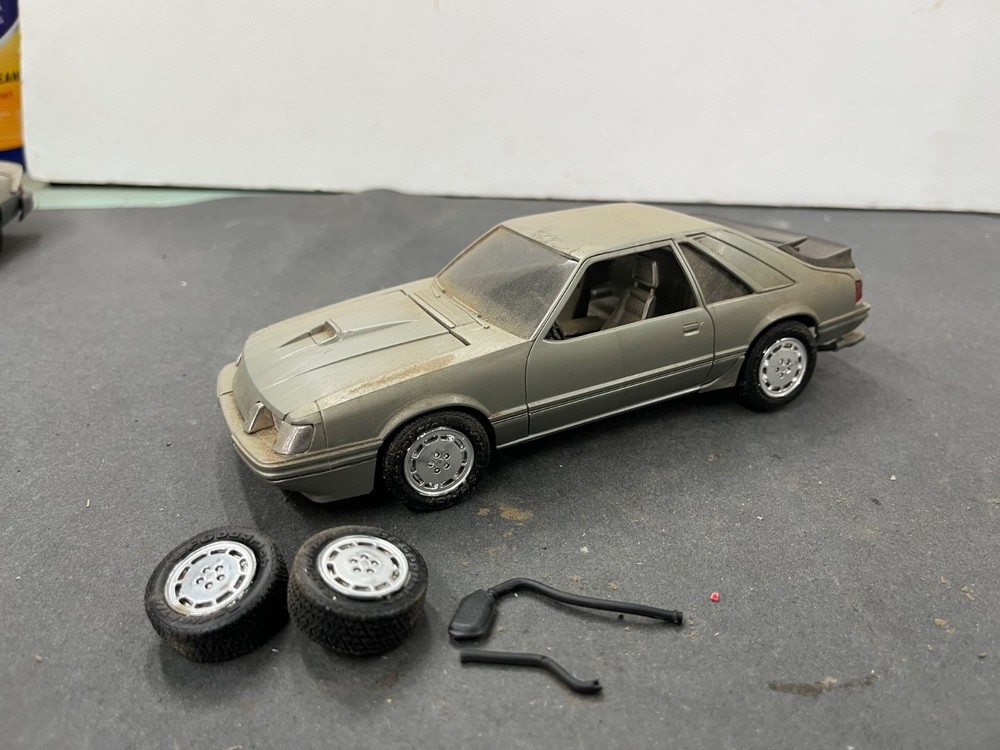 C6 MPC Ford Mustang SVO FOX BODY built Vintage Car model 1/25 McM.