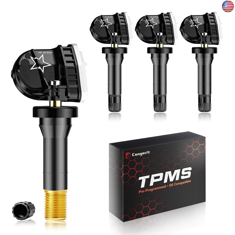 Pre-Programmed 315Mhz TPMS, Tire Pressure Sensor Fit for Chevy