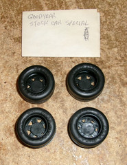 4-lot 1/24-1/25 model goodyear 1 1/8″dia. x 1/2″w stock car special tires new