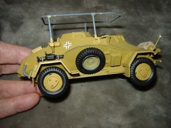 Built German Armored Vehicle 5-1/2 inches long Well Built & Painted Ex Cond