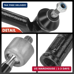 A-Premium Set of 4, Front Inner & Outer Tie Rod End Kits, Compatible with Ford F