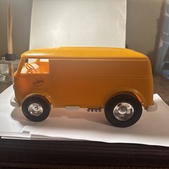 Vintage 1972 Hawk Model Co. Made In USA ~ Yellow Van Chrome Slots Testors