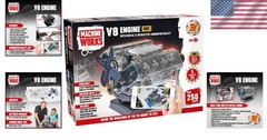 V8 Engine Replica Model – Educational DIY Kit with Sounds and Illumination