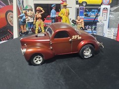 VINTAGE SURVIVOR MPC.REVELL.AMT. JO-HAN BUILT MODEL 🚗 41 WILLYS GASSER *RARE*