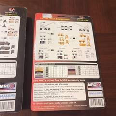 MRC Gallery Models 1/350 Lot of 4 Carrier Deck LCAC Marines Armor Model Kits NEW