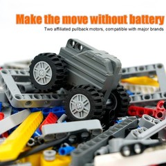 544PCS Engine Pullback Motor Kit, Technical Parts Set, Car Tire Axles & Connecto
