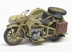 TAMIYA 1/35 No.384 GERMAN KS600 MOTORCYCLE & SIDECAR Model Kit 35384