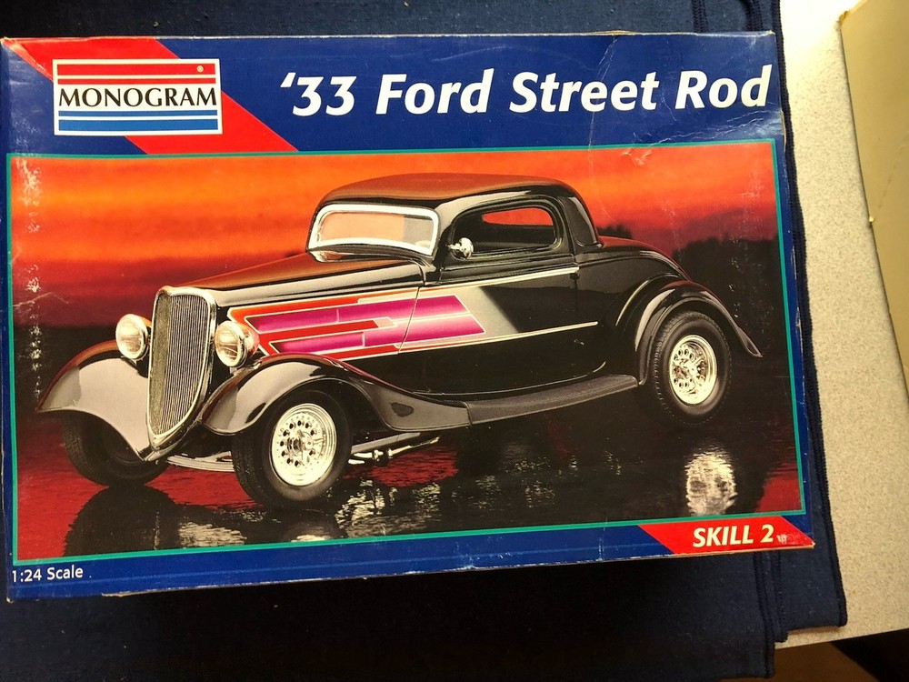 Monogram ’33 Ford Street Rod KIT #2480 Opened but complete
